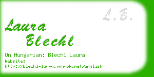 laura blechl business card